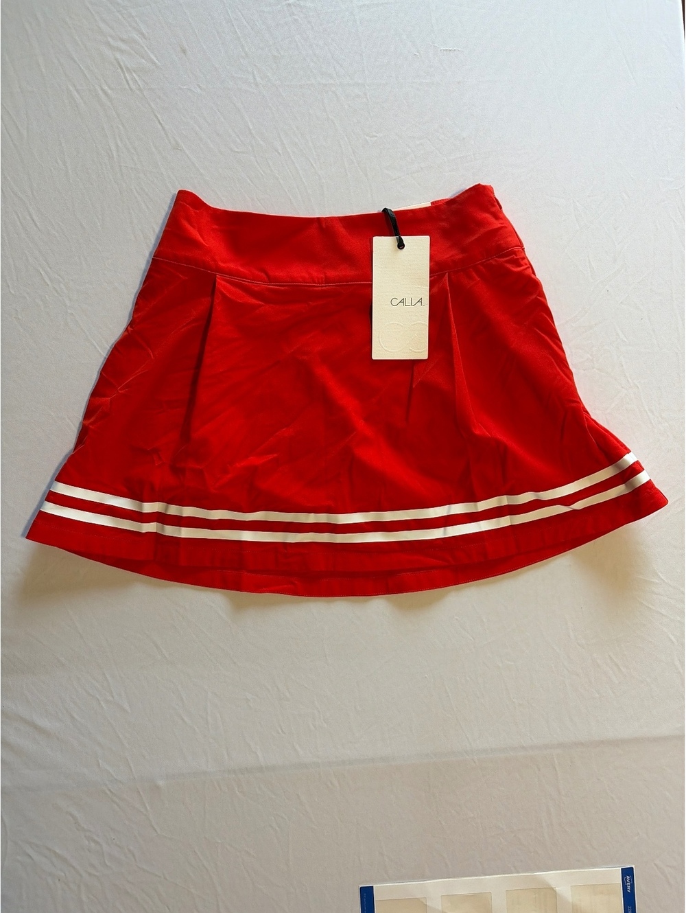Calia TrueLight Golf Skort 15" Length Size 2 Fresh Red Athletic Skirt with Pouch
